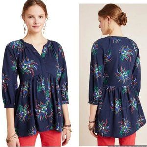 Anthropologie Winona Babydoll Tunic Top